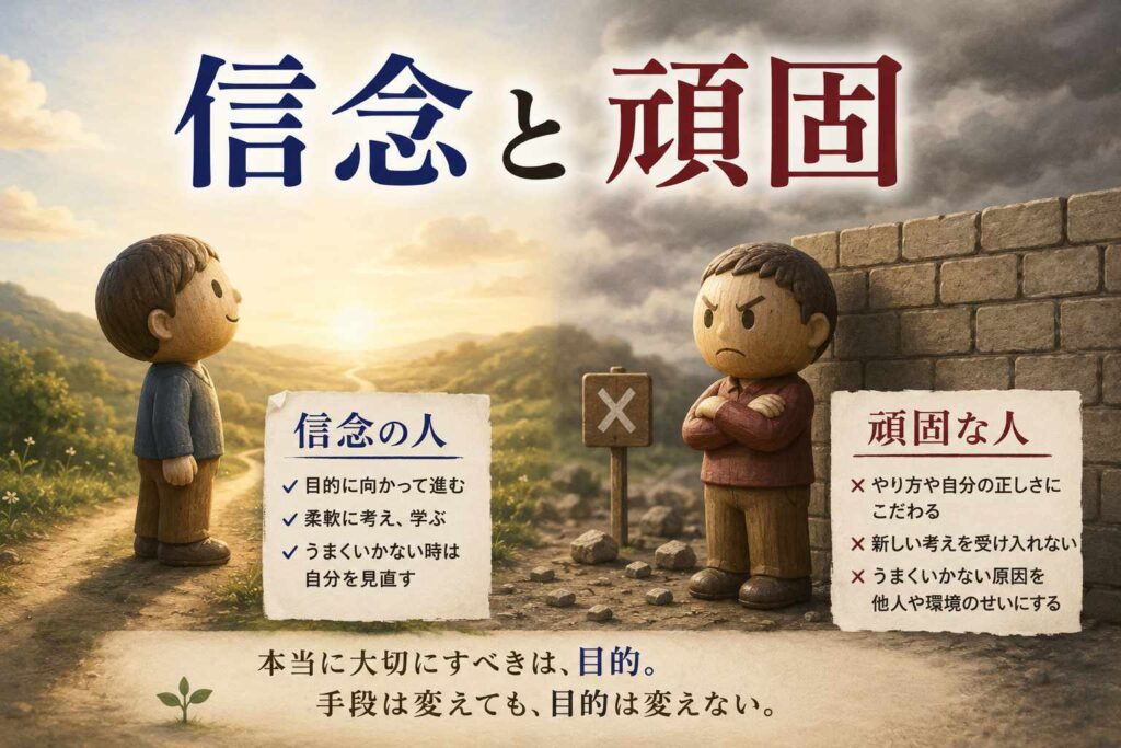 【社労士ブログ】信念と頑固の違い