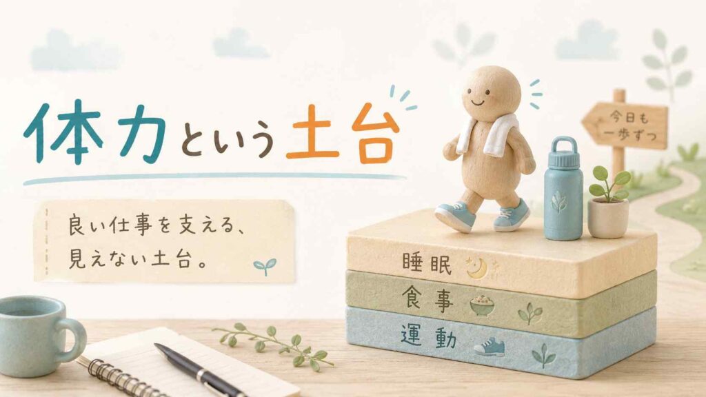 【社労士ブログ】体力という土台