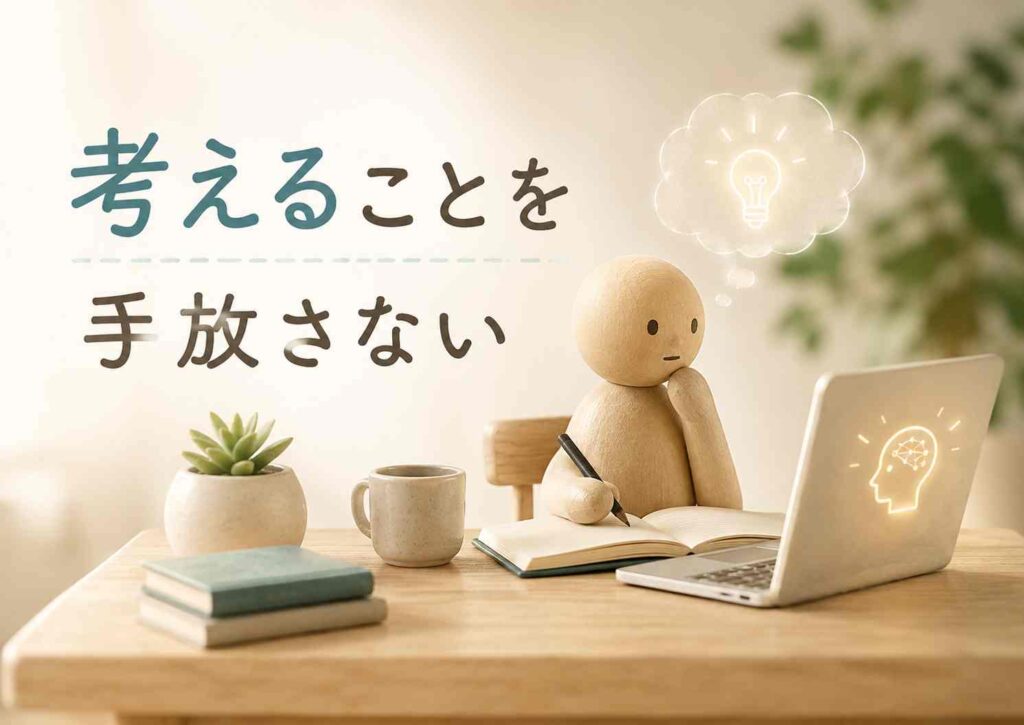 考えることを手放さない
