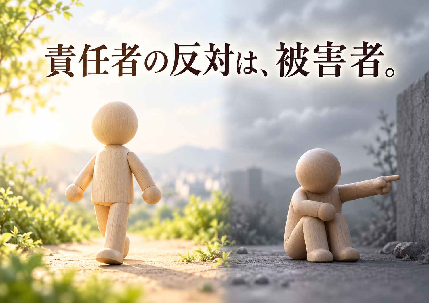 責任者の反対は、被害者