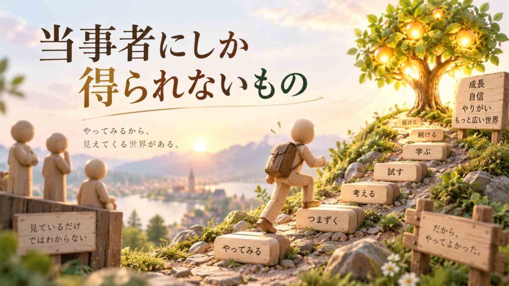 当事者にしか得られないもの